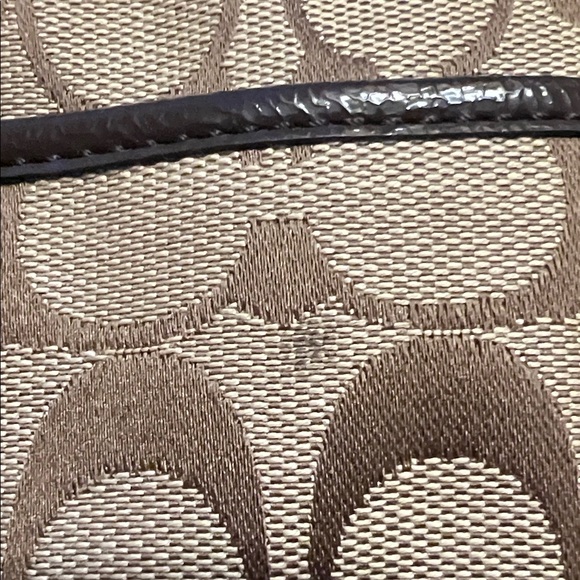 Coach Beige and Brown Signature Crossbody Bag - Picture 10 of 10